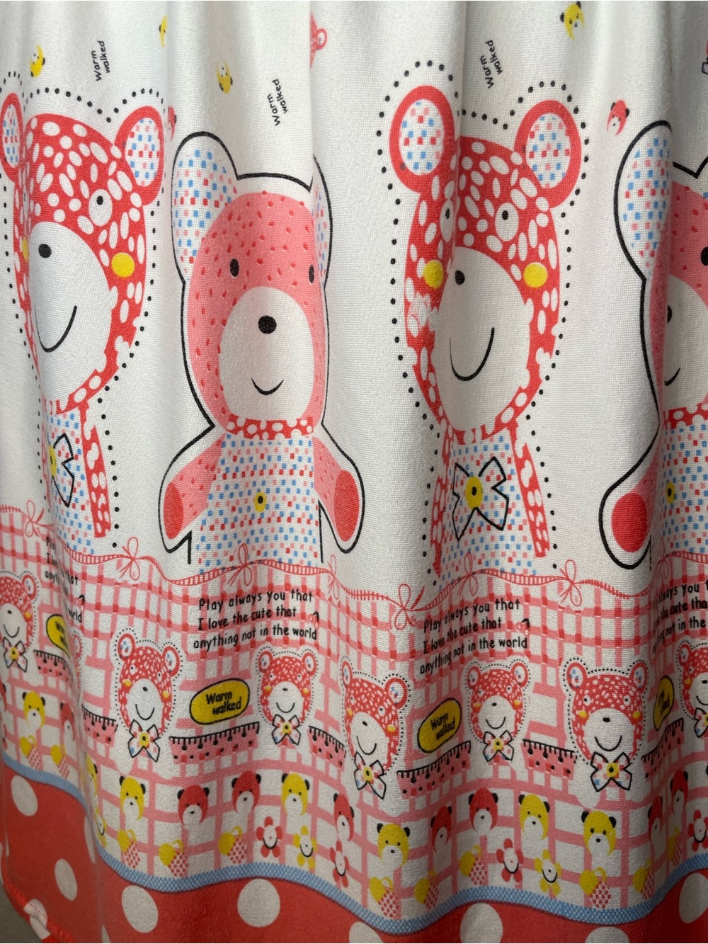 Whimsical Bear Print Dress - Picture 4 of 7